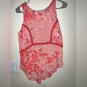 ❄️ MIAMI CORAL SLEEVELESS TOP- size small